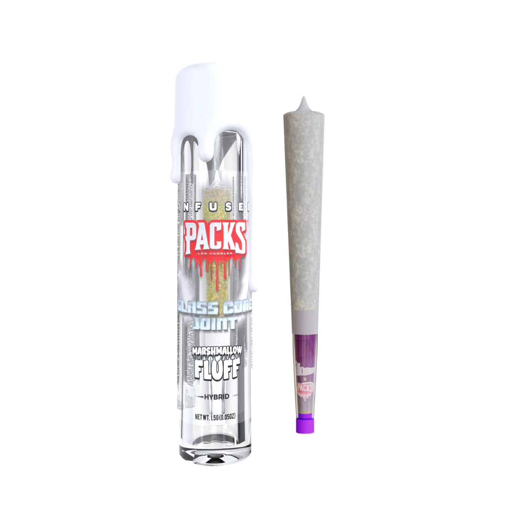 Photograph of product: Marshmallow Fluff Glass Cone Joint | 1.5g
