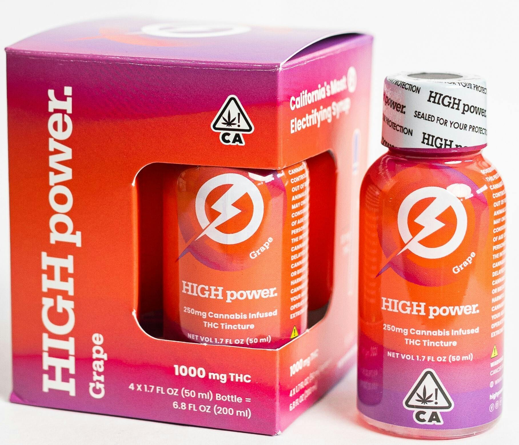 Photograph of product: HIGH Power syrup - Grape 1000mg TH-oui (4 Pack)