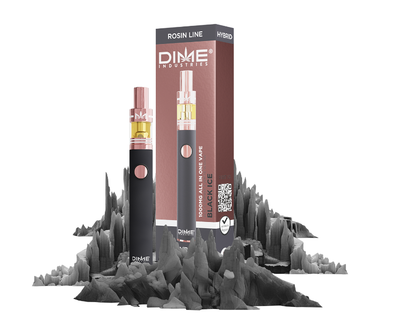 Photograph of product: Dime Industries | Black Ice | Rosin All-In-One Rechargeable Vape | 0.6g