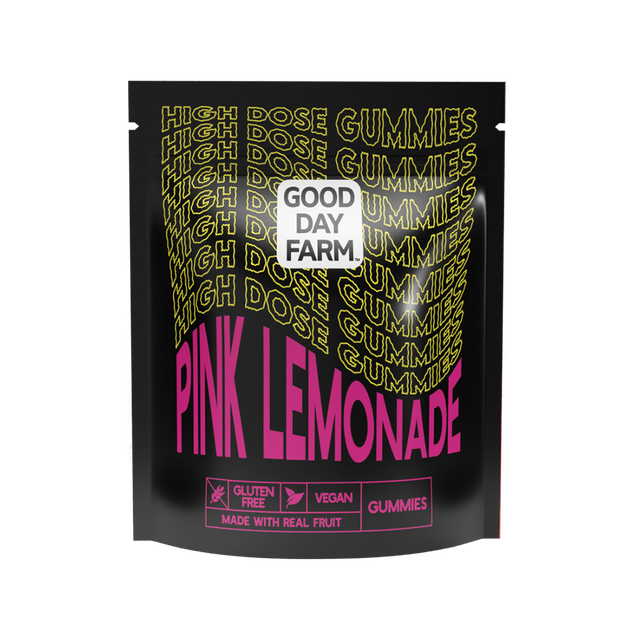 Photograph of product: GDF: Multi-Dose Gummies | Pink Lemonade | 400mg | 10pk
