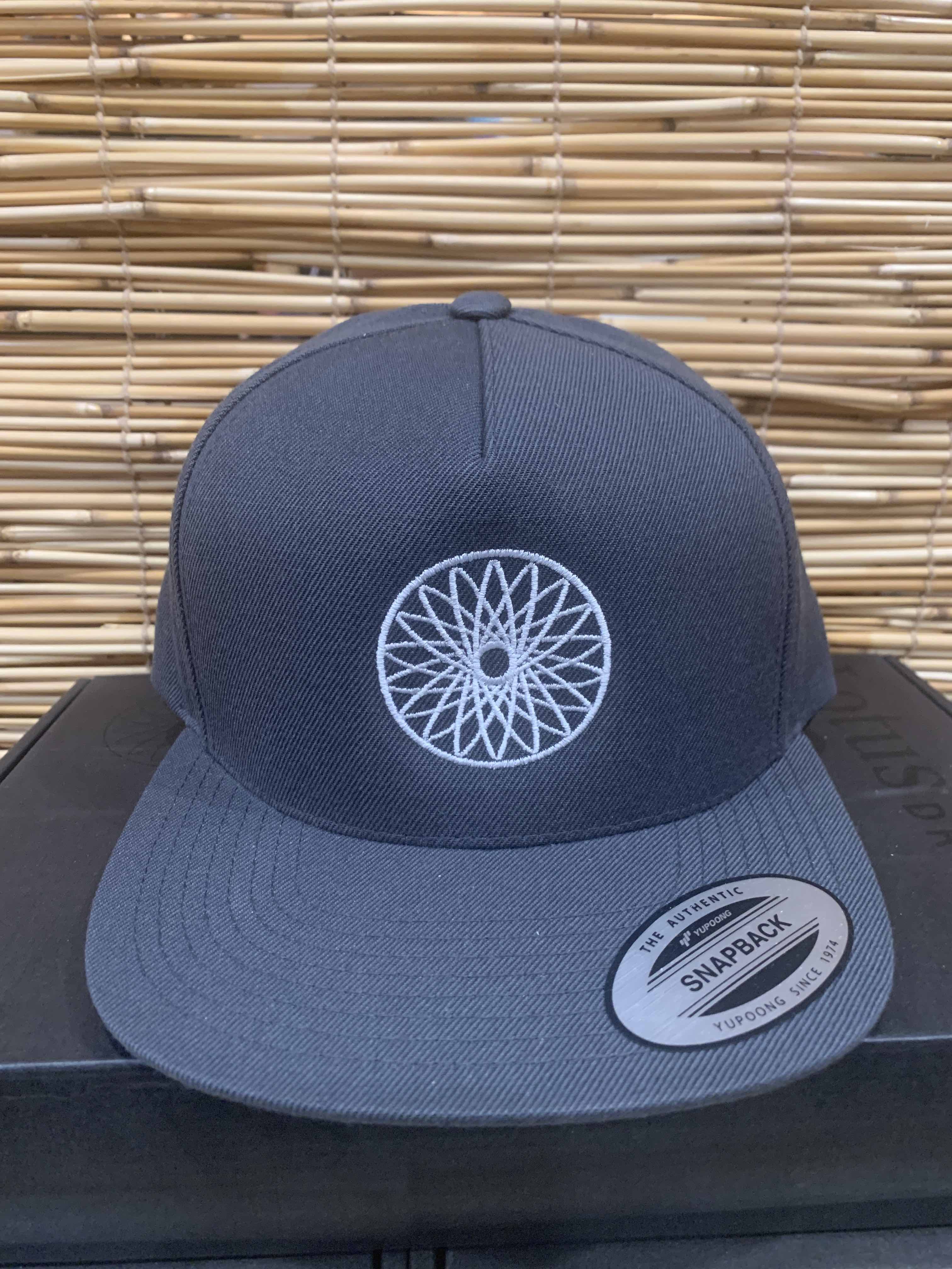 Photograph of product: LotusWorks Classic Snapback Hat - Gray