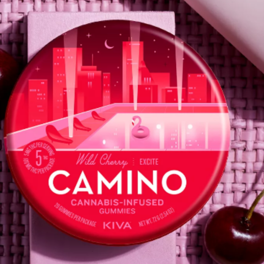 Photograph of product: Camino Gummies | 20pk | Exhilarate | Wild Cherry