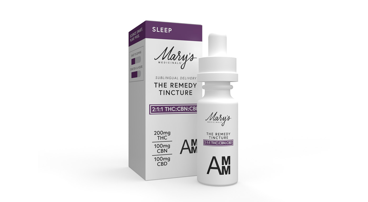 Photograph of product: Mary's Medicinals Remedy Tincture: Sleep (2:1:1-TH-oui:CBN:CBD)