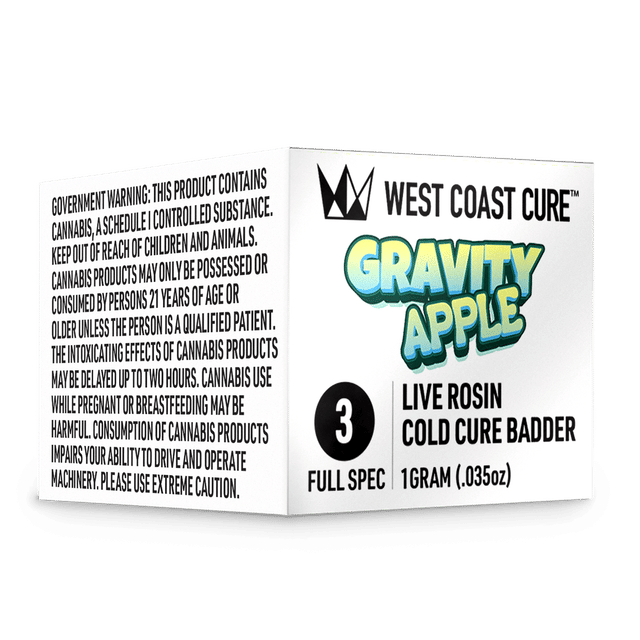 Photograph of product: 1G Gravity Apple T3 Cold Cure Badder - 