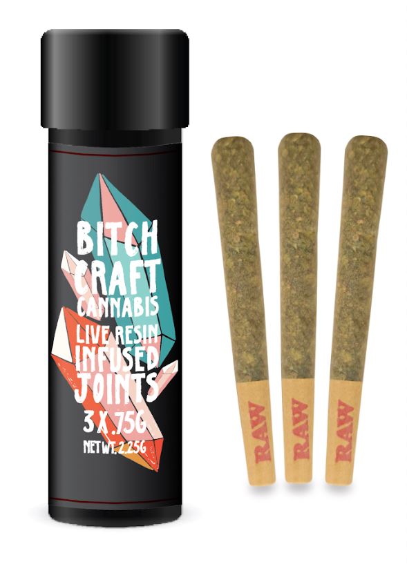 Photograph of Product: Bitch Craft Lucy in the Sky Infused Joint 3 Pack Joints 2.25g