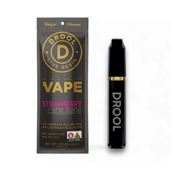 Photograph of product: Drool | Strawberry Cough (S-H) Disposable Live Resin Vape | 1g