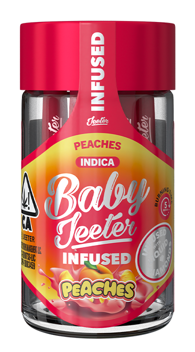 Photograph of product: 5pk Baby Jeeter Peaches Infused