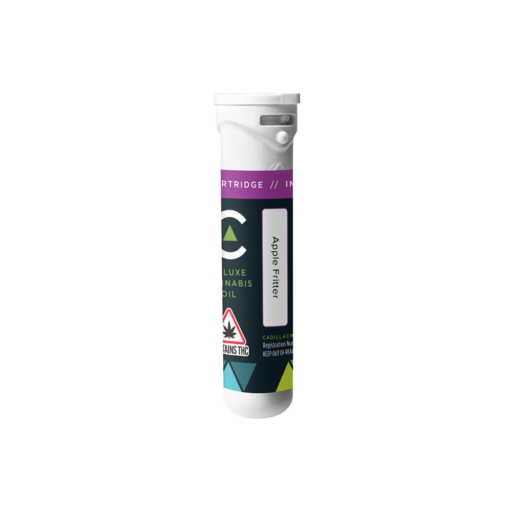 Photograph of product: Cadillac Distillate Cartridge Apple Fritter 1 G