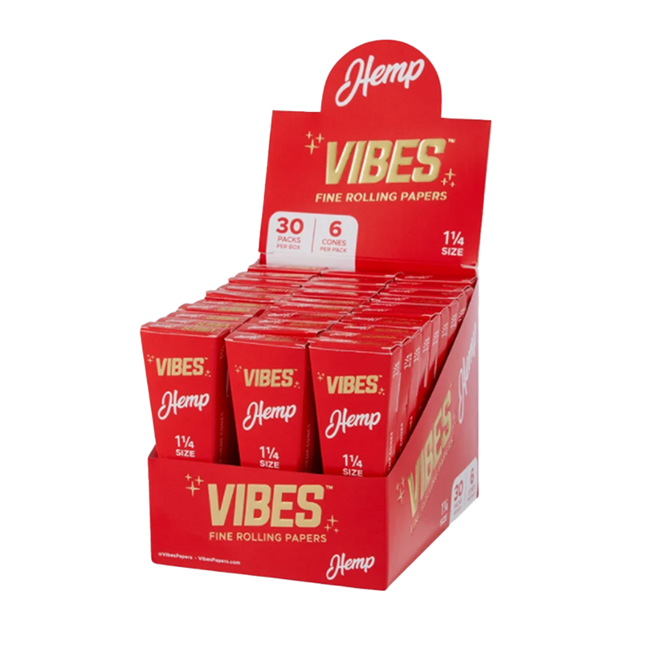 Photograph of product: Vibes Hemp Pre Rolled Cones 1 1/4