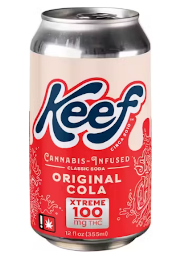 Photograph of product: Keef Xtreme Original Cola Classic Soda 100MG 12oz