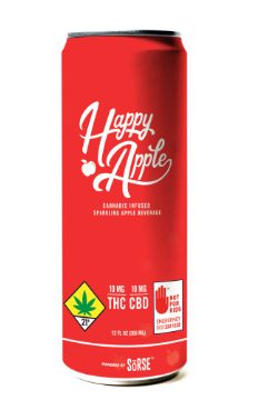 Photograph of product: Happy Apple - 1:1 [20mg] - Single Edible Drink