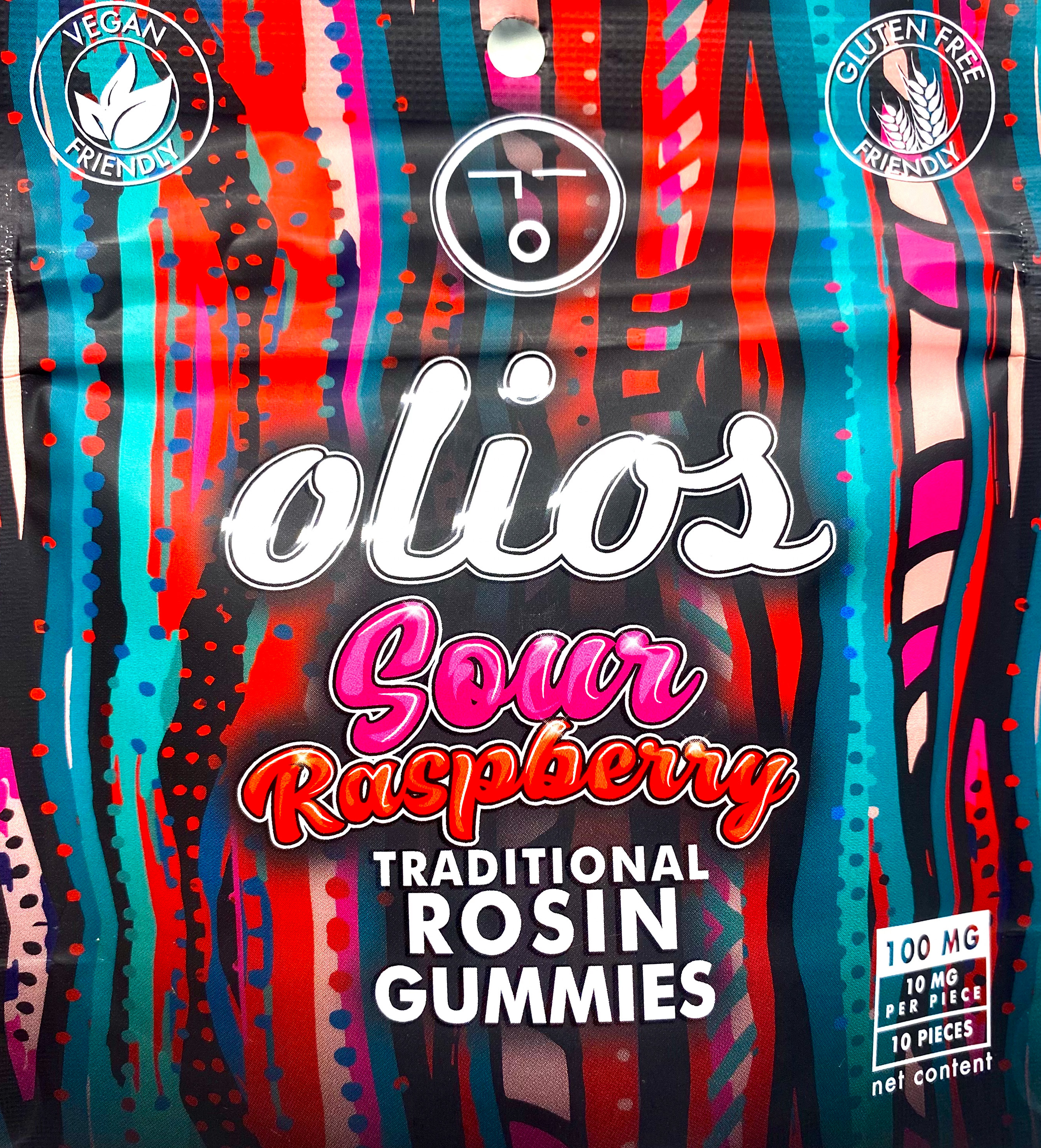 Photograph of product: Sour Raspberry Rosin Gummies (50G)