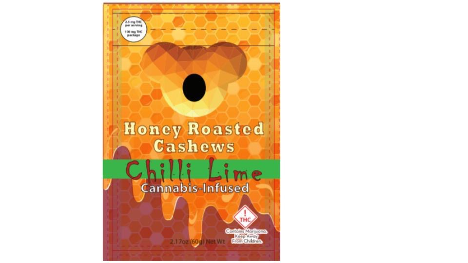 Photograph of product: Honey Roasted Chili Lime Cashews