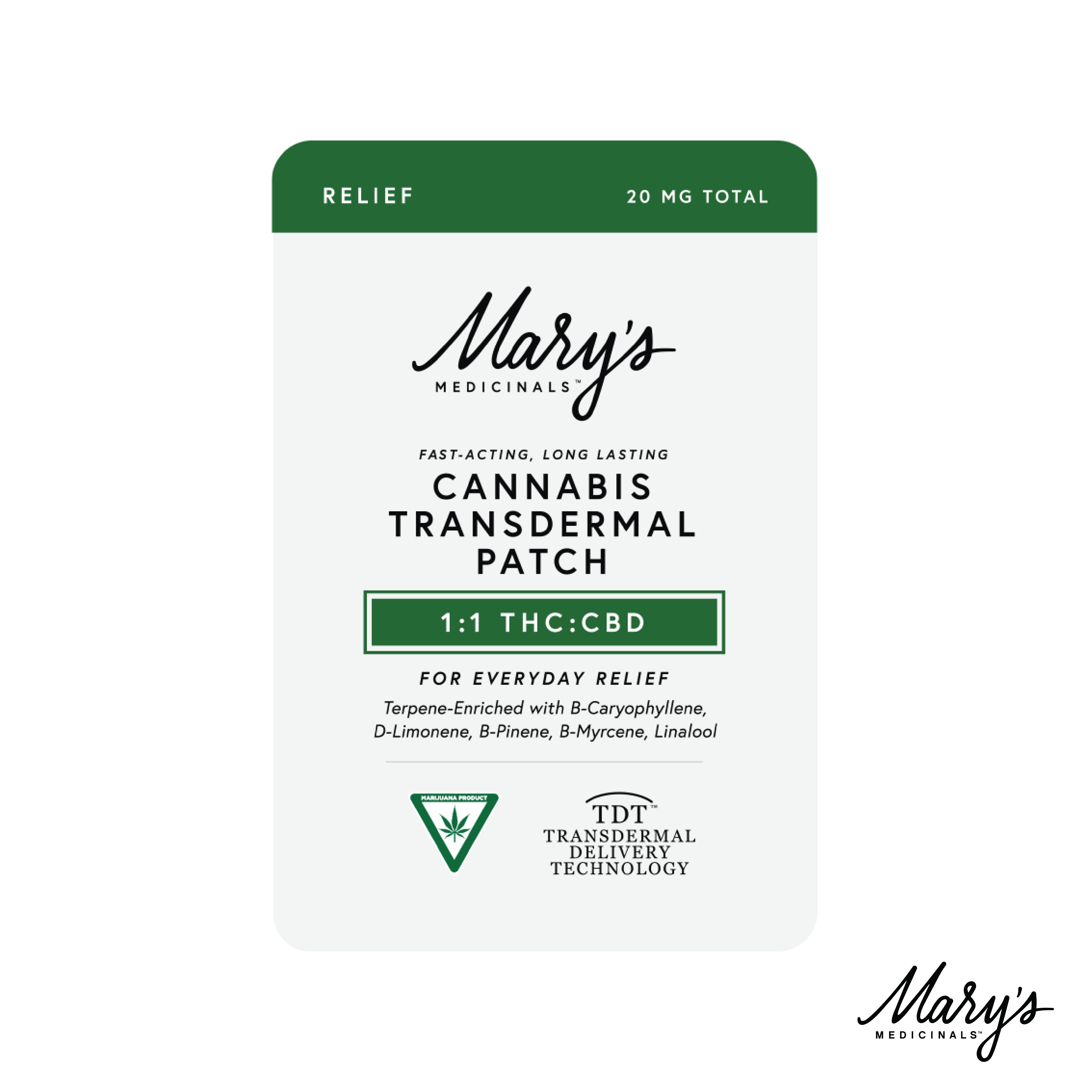 Photograph of product: 1:1 Transdermal Patch | 10mgTH-oui/10mgCBD