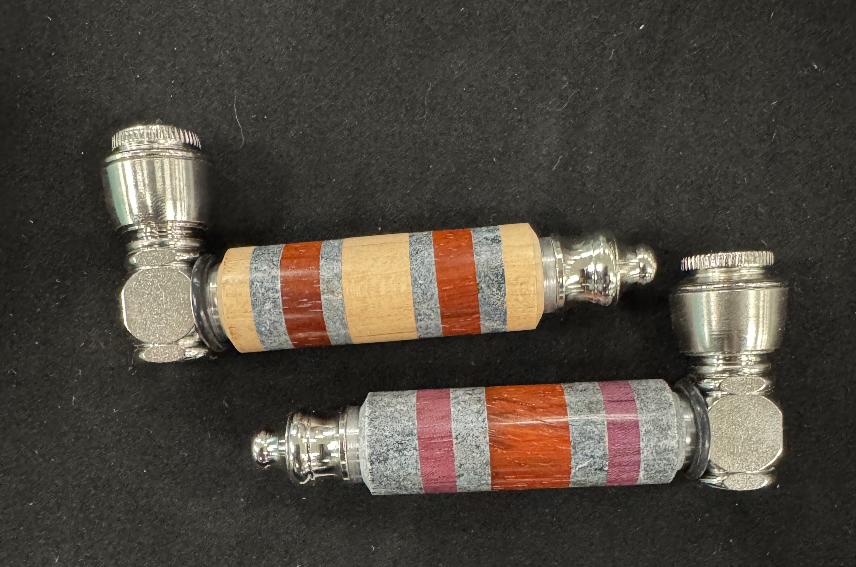 Photograph of product: Large Wood & Stone Component Pipe Twin Oaks