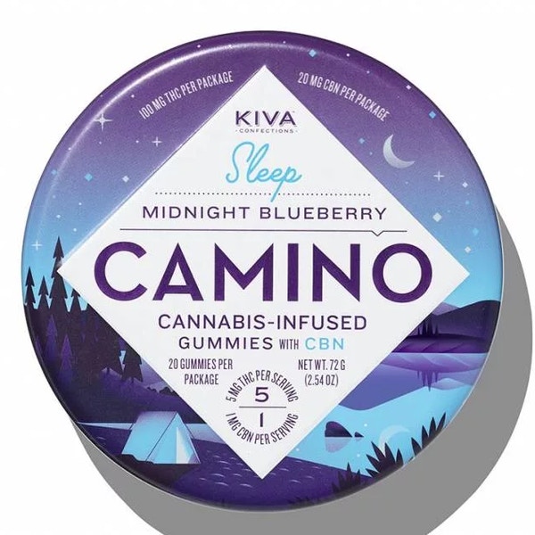Photograph of product: 5:1 MIDNIGHT BLUEBERRY (THC:CBN) 100MG:20MG 20 PACK GUMMIES