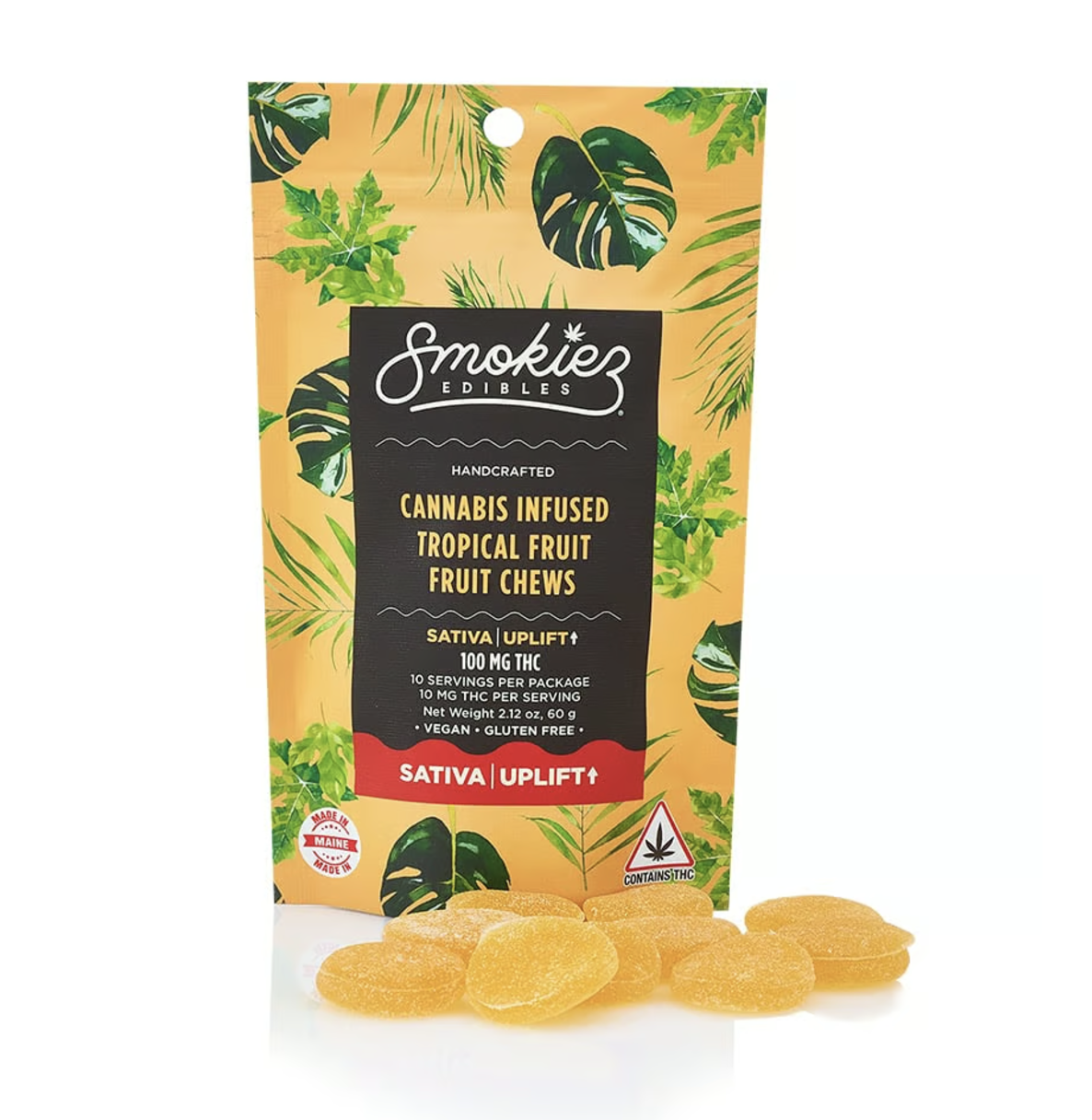 Photograph of product: Smokiez Gummies - 100mg - Sweet Tropical (Oui'd)