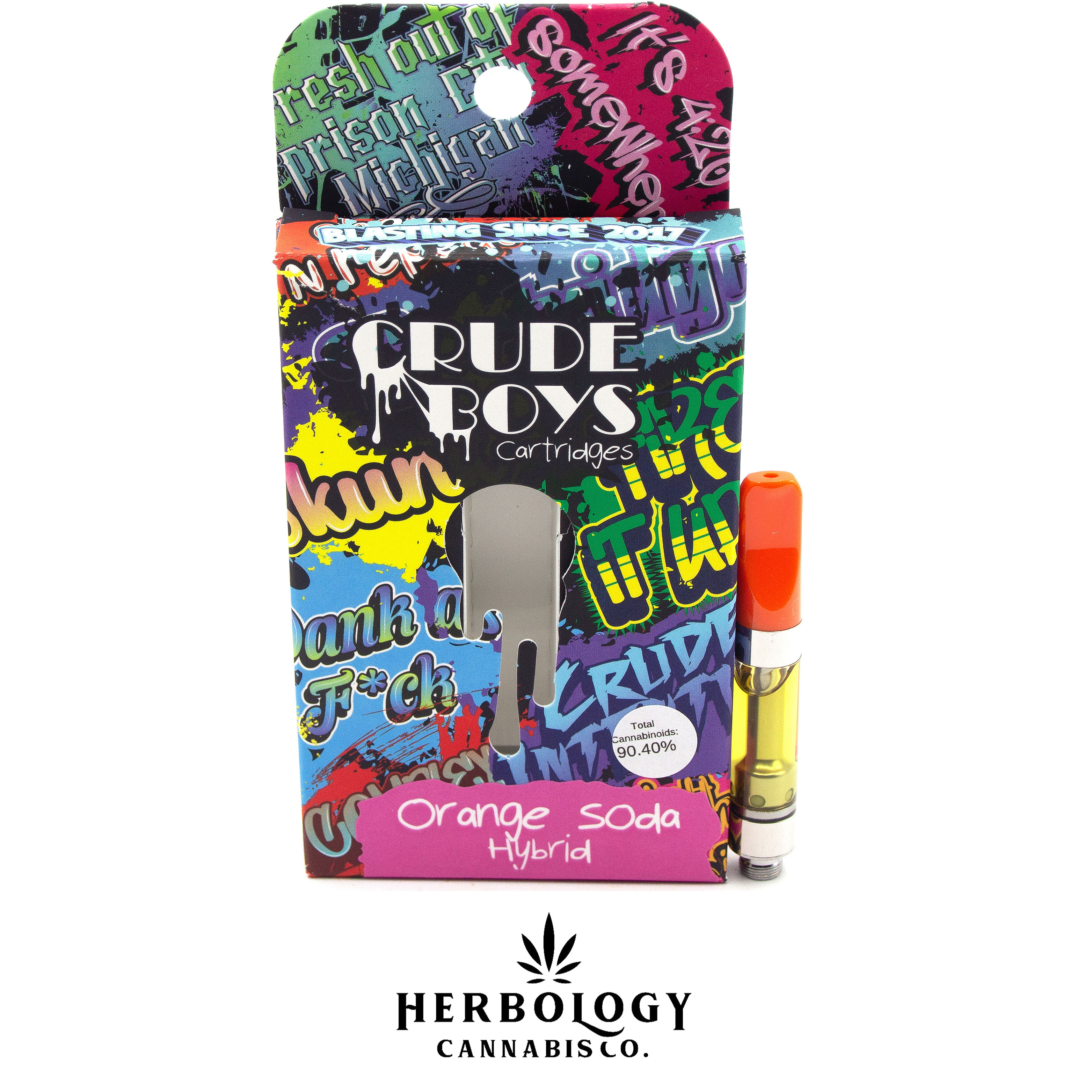 Photograph of product: Crude Boys | Distillate 510 Cart | Orange Soda | 1g