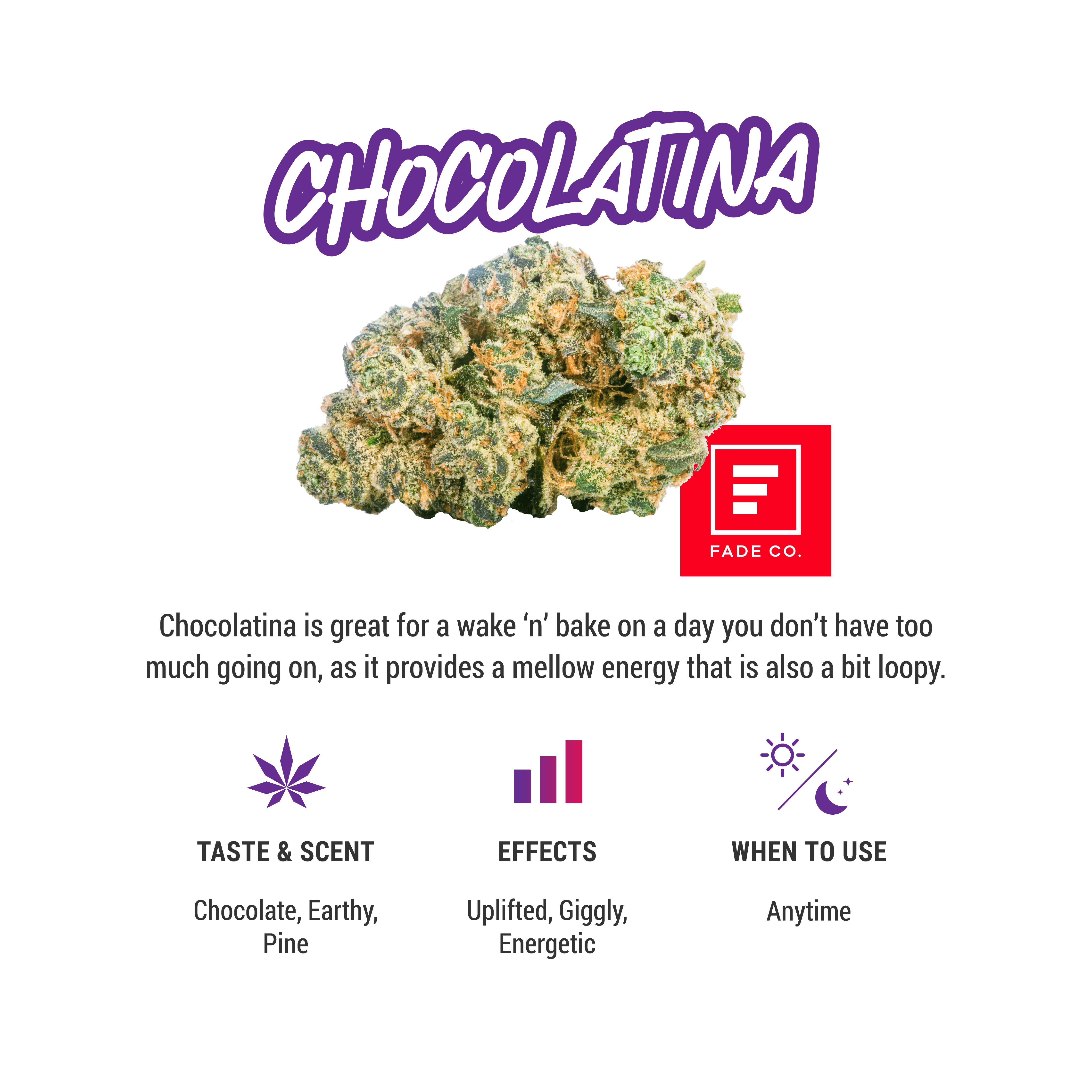 Photograph of product: FADE CO Chocolatina Smalls 1/4 - 7g