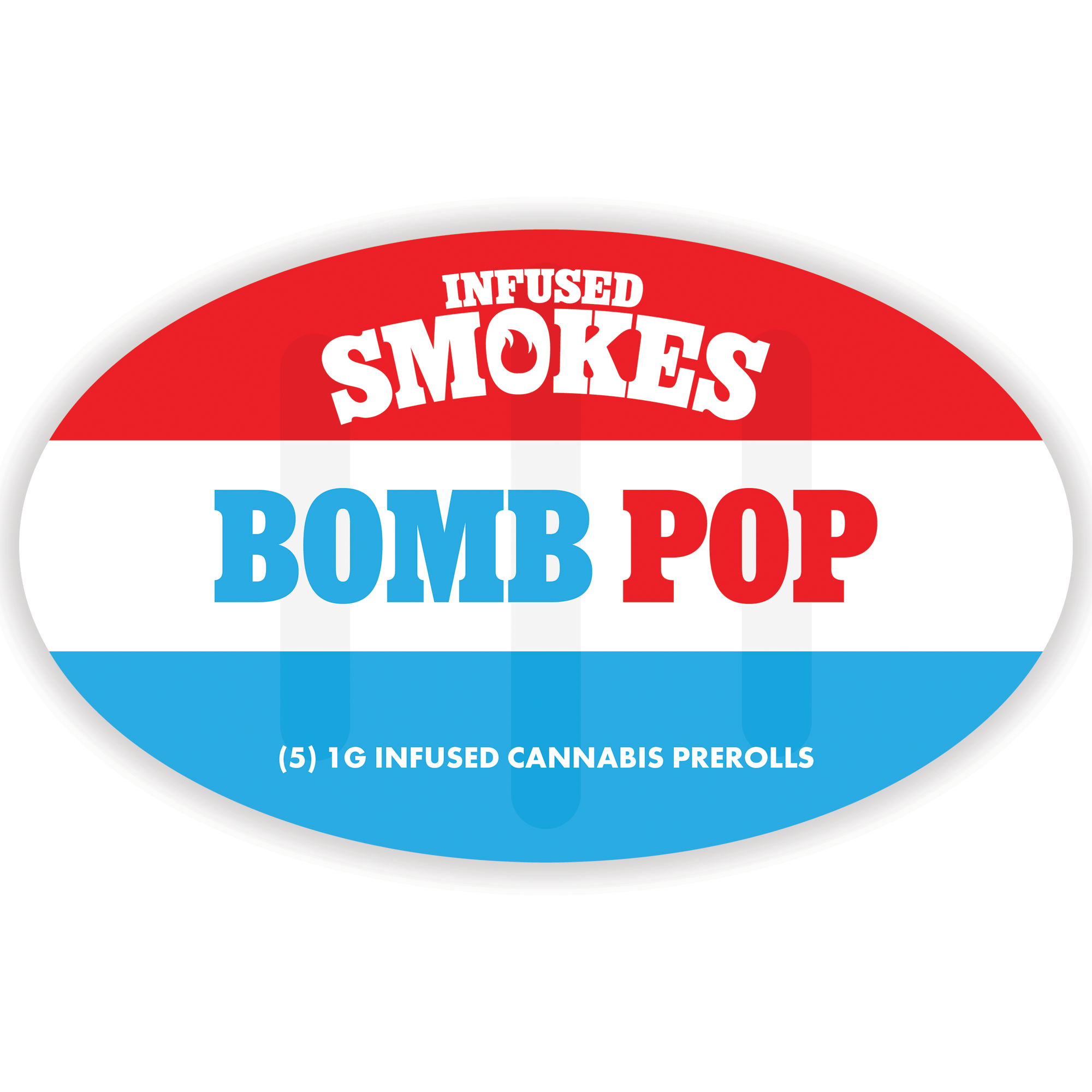 Photograph of product: Smokes | Bomb Pop | 5pk/ Infused Prerolls