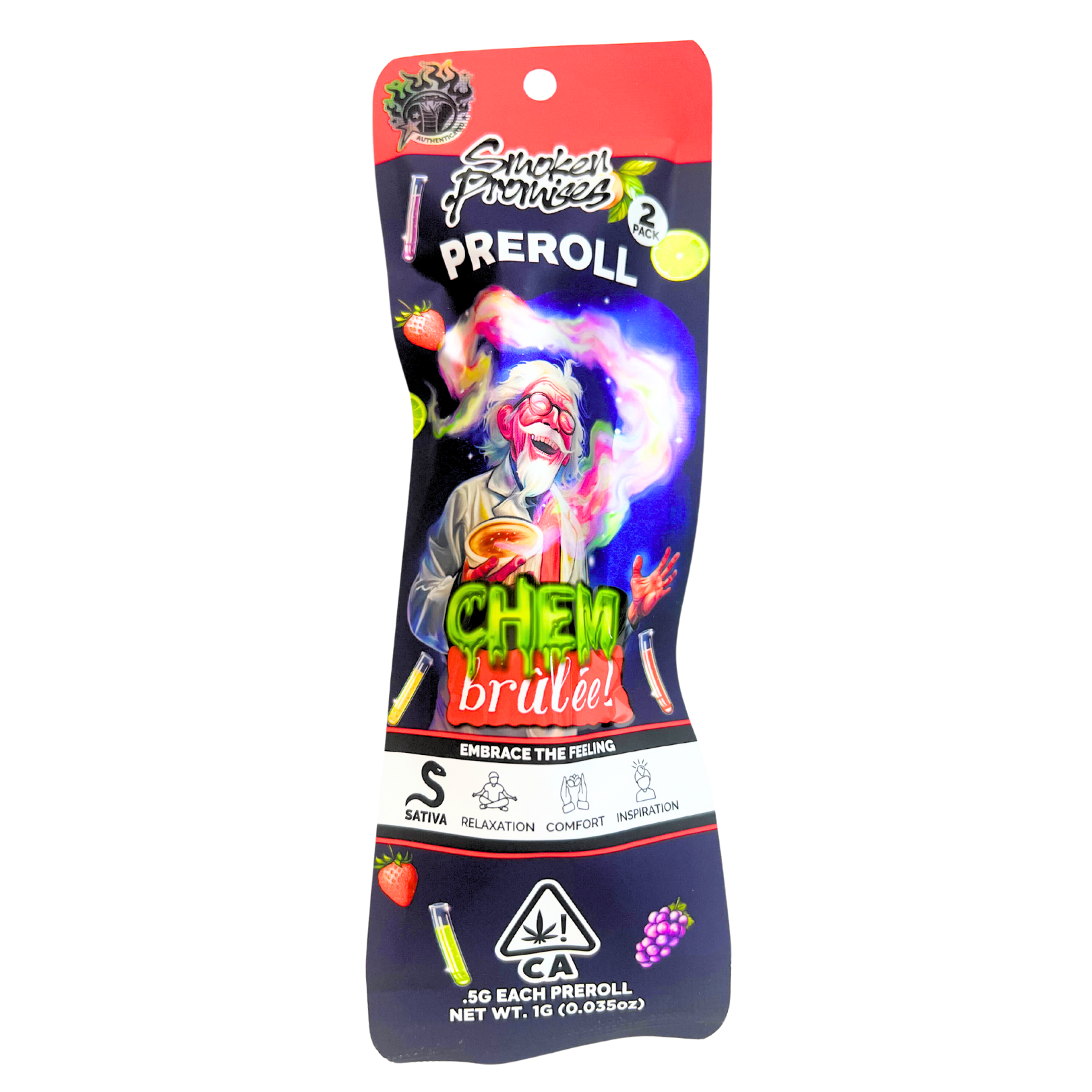 Photograph of product: CHEM BRULEE 2PK PREROLLS