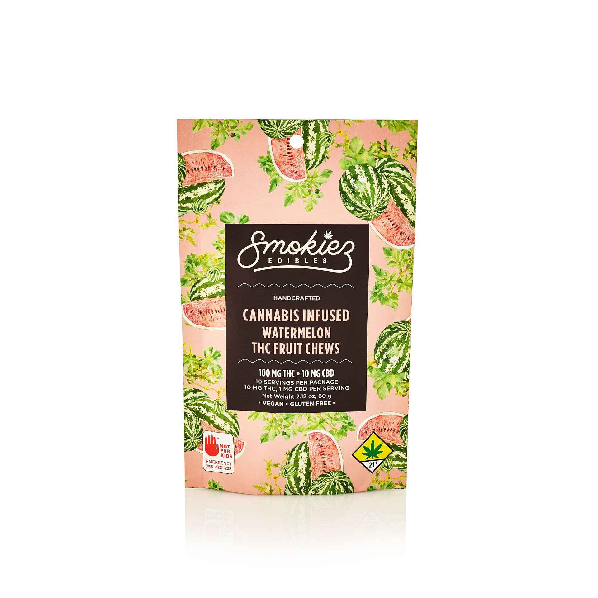 Photograph of Product: SMOKIEZ GUMMY SWEET WATERMELON (H) [10PK] 100MG