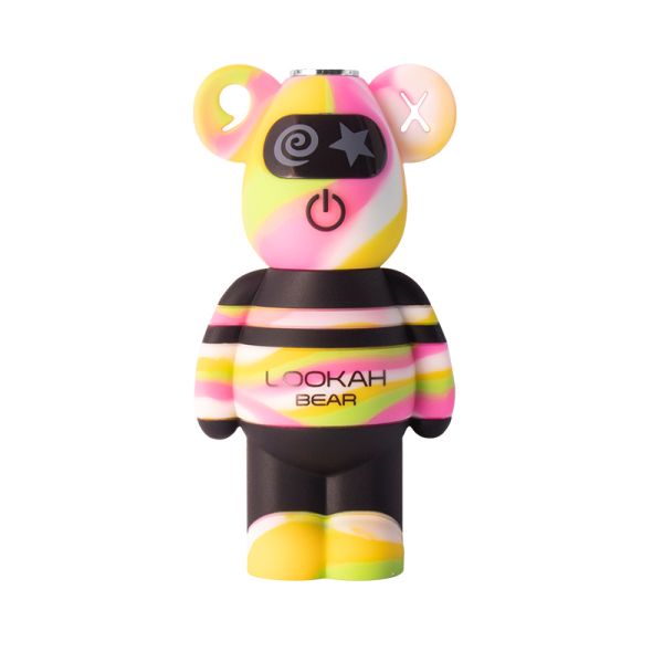 Photograph of product: Lookah Bear - VARIABLE 510 BATTERY - TieDye Yellow - Paraphernalia