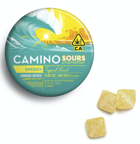 Photograph of product: Camino - Tropical Burst - THCv 2:1 - Sours Gummies