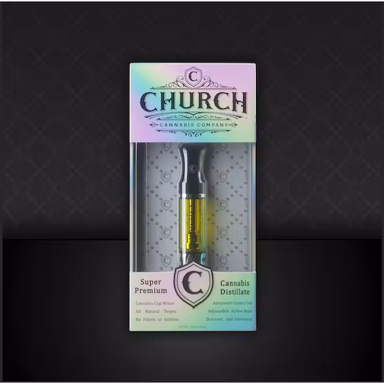 Photograph of product: Church - Vape Cart - Strawberry Cough