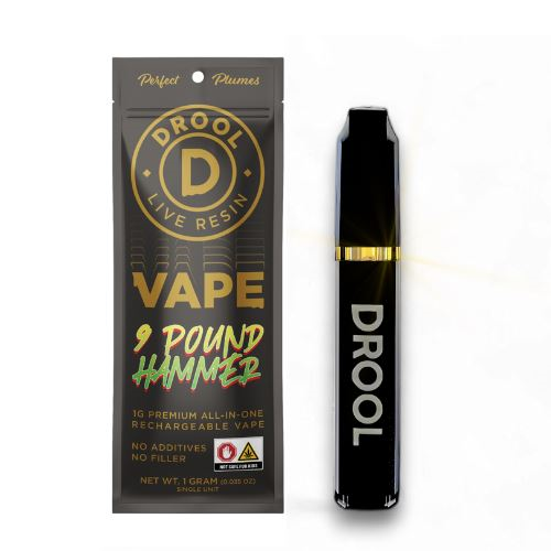 Photograph of product: Drool | 9 lb Hammer | Live Resin Disposable | 1g