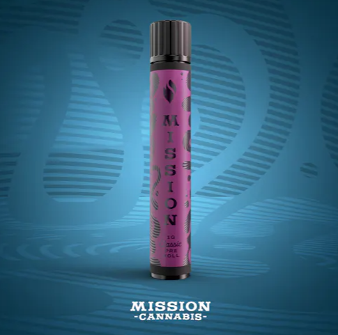 Photograph of product: Banana Puddintain | 1g Pre-Roll | Mission