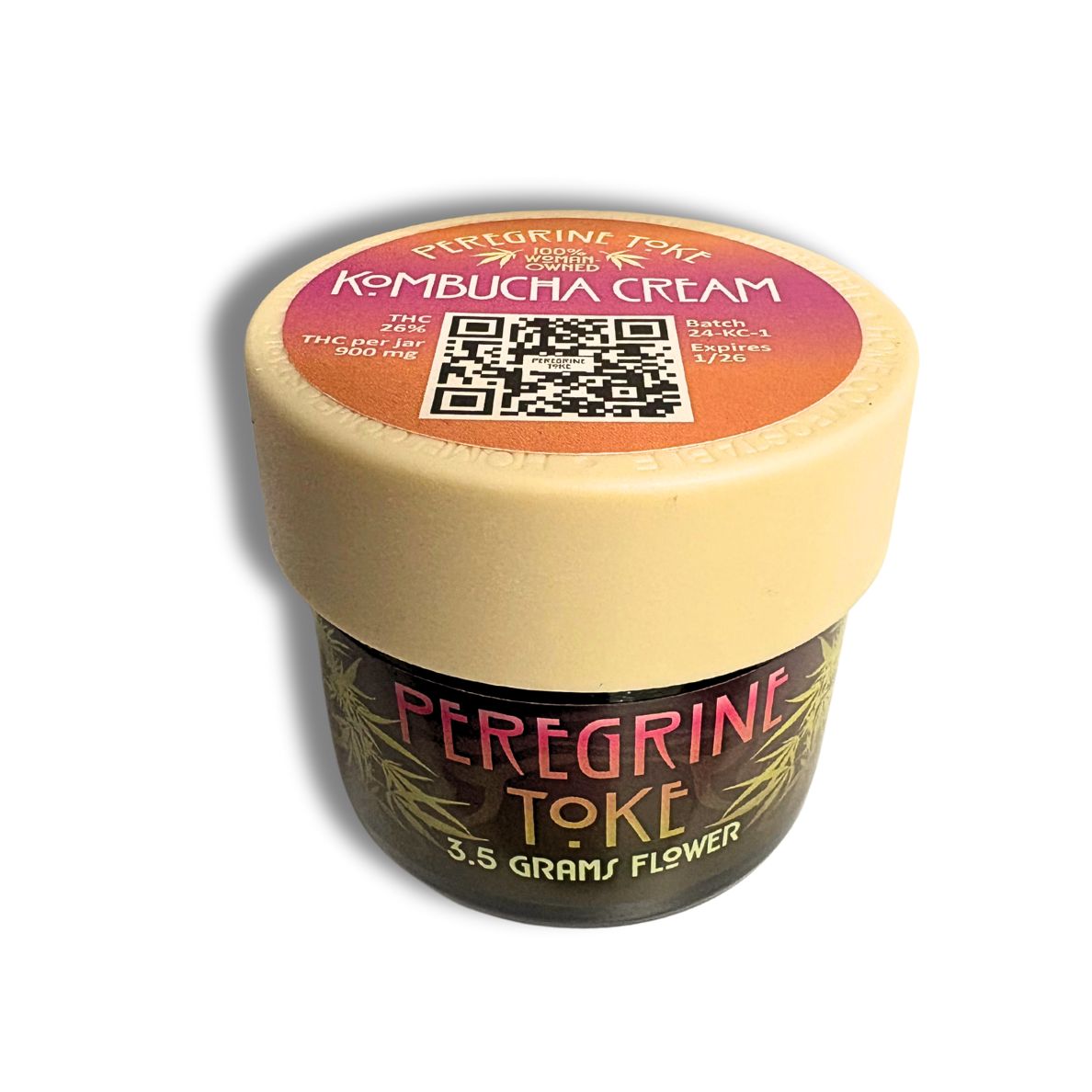 Photograph of product: Peregrine Toke Kombucha Cream Flower 3.5g Jar