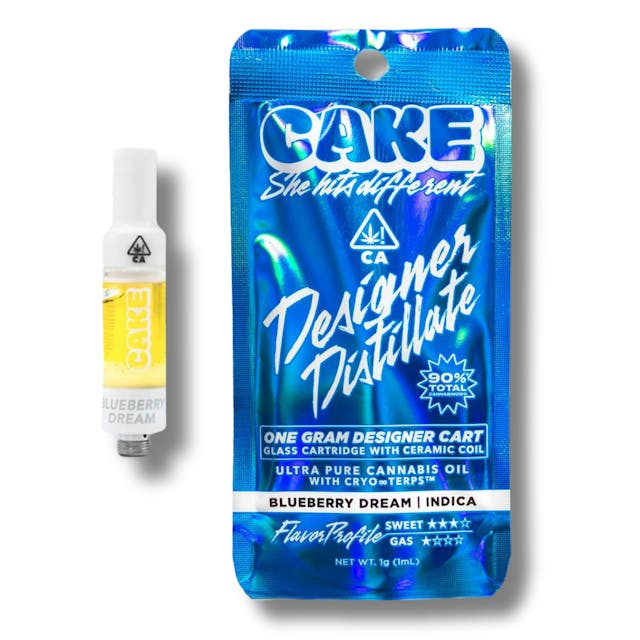 Photograph of product: Blueberry Dream 1g Cart - 