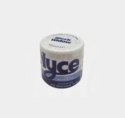 Photograph of product: Nyce Black Widow Live au chocolat Rosin 1g