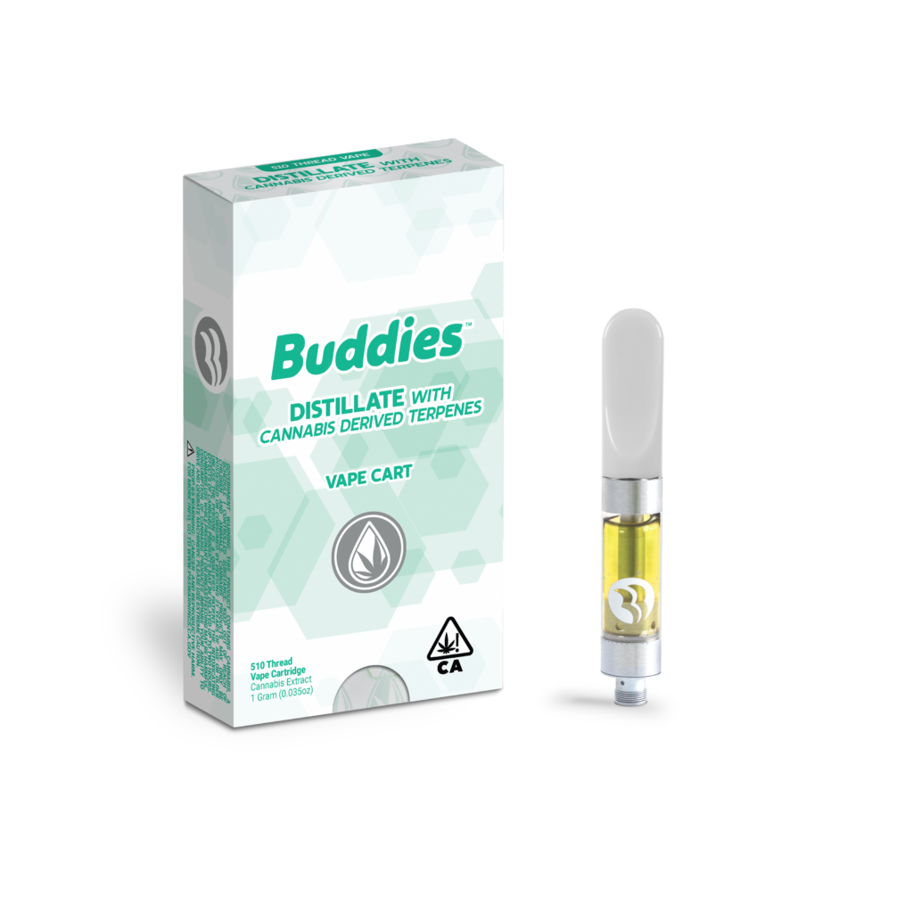 Photograph of product: Buddies | CDT Distillate 510 Vape | OG Sours