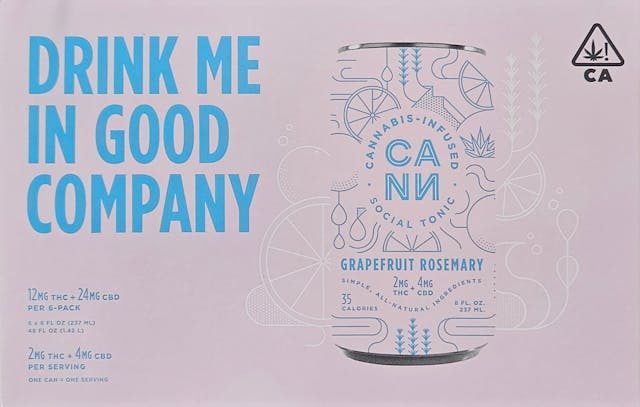 Photograph of product: Grapefruit Rosemary 8oz 6pk - 