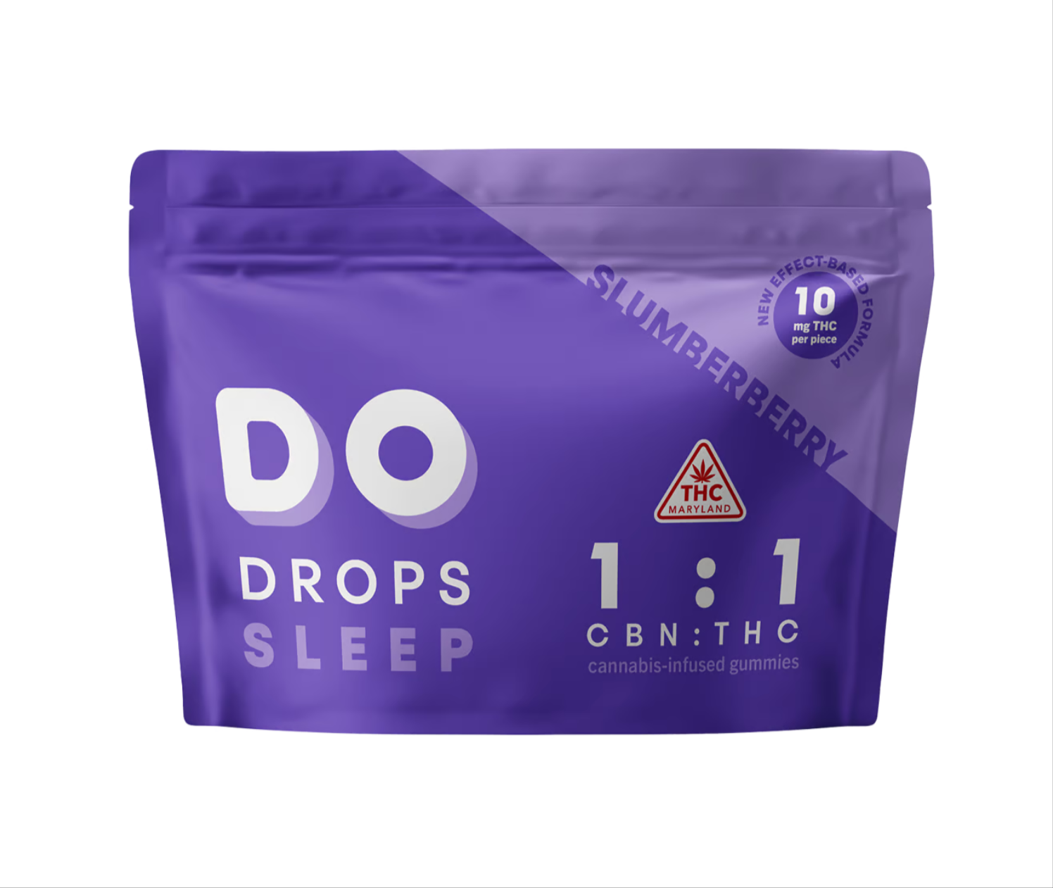 Photograph of product: Do Drops | Slumberberry 1:1 TH-oui:CBN Gummies 10pk I 100mg