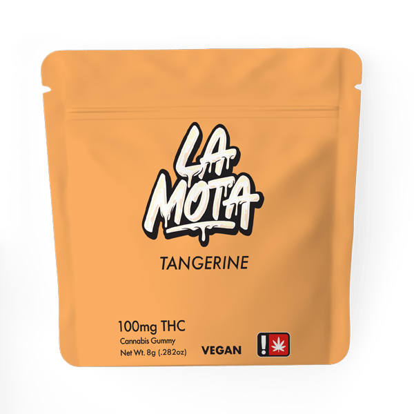 Photograph of product: Tangerine 100mg Gummy-LaMota
