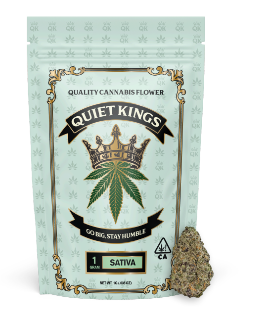 Photograph of product: Quiet Kings - Blue Dream 1g Flower Oui'd