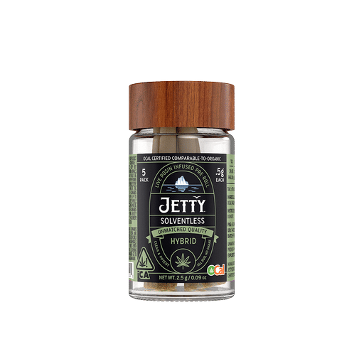 Photograph of product: Grape Gas x Sour Diesel | 2.5g | .5g x 5 Rosin Infused Preroll Pack - 