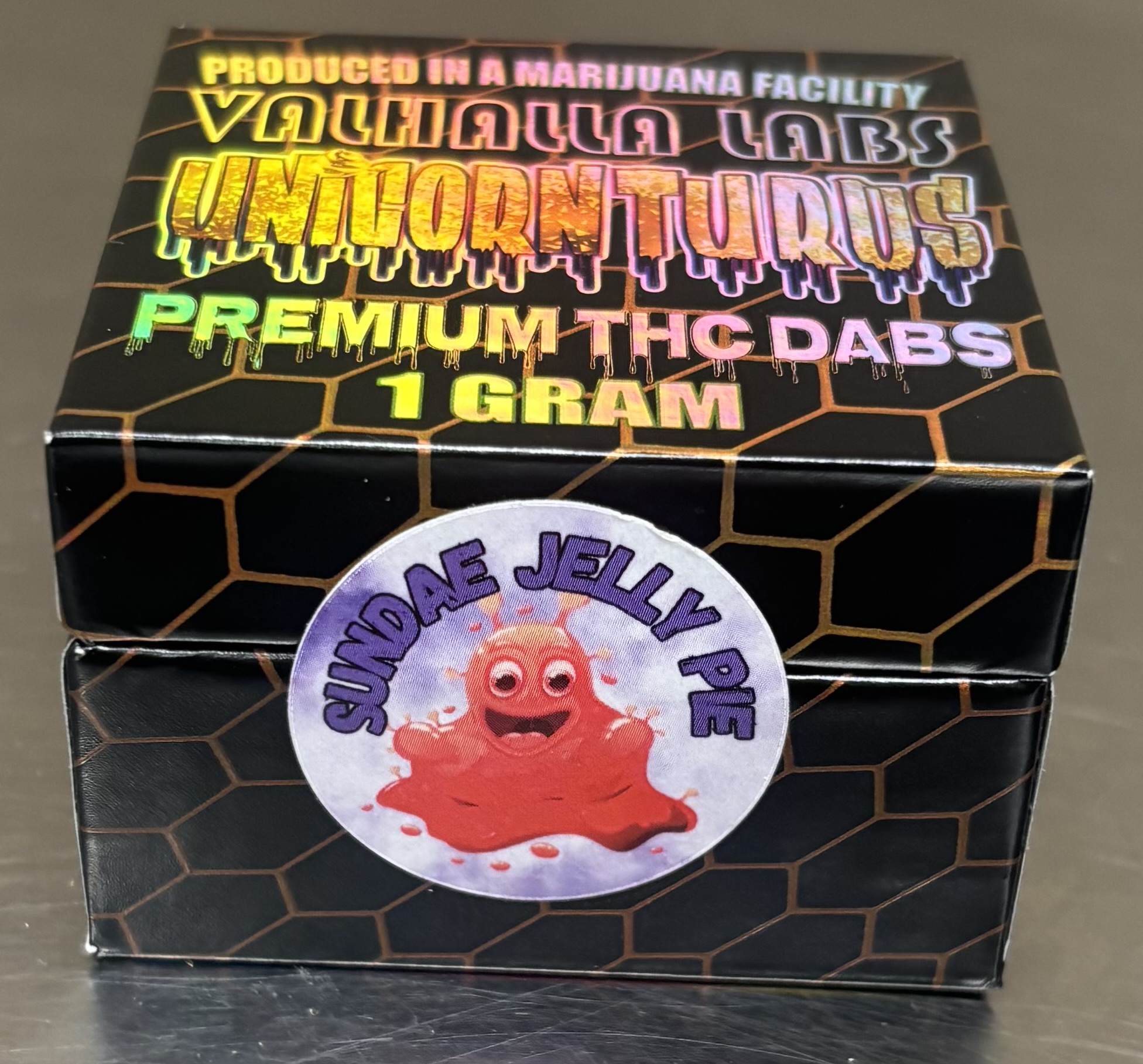 Photograph of product: Valhalla Sundae Jelly Pie 1g Live Resin
