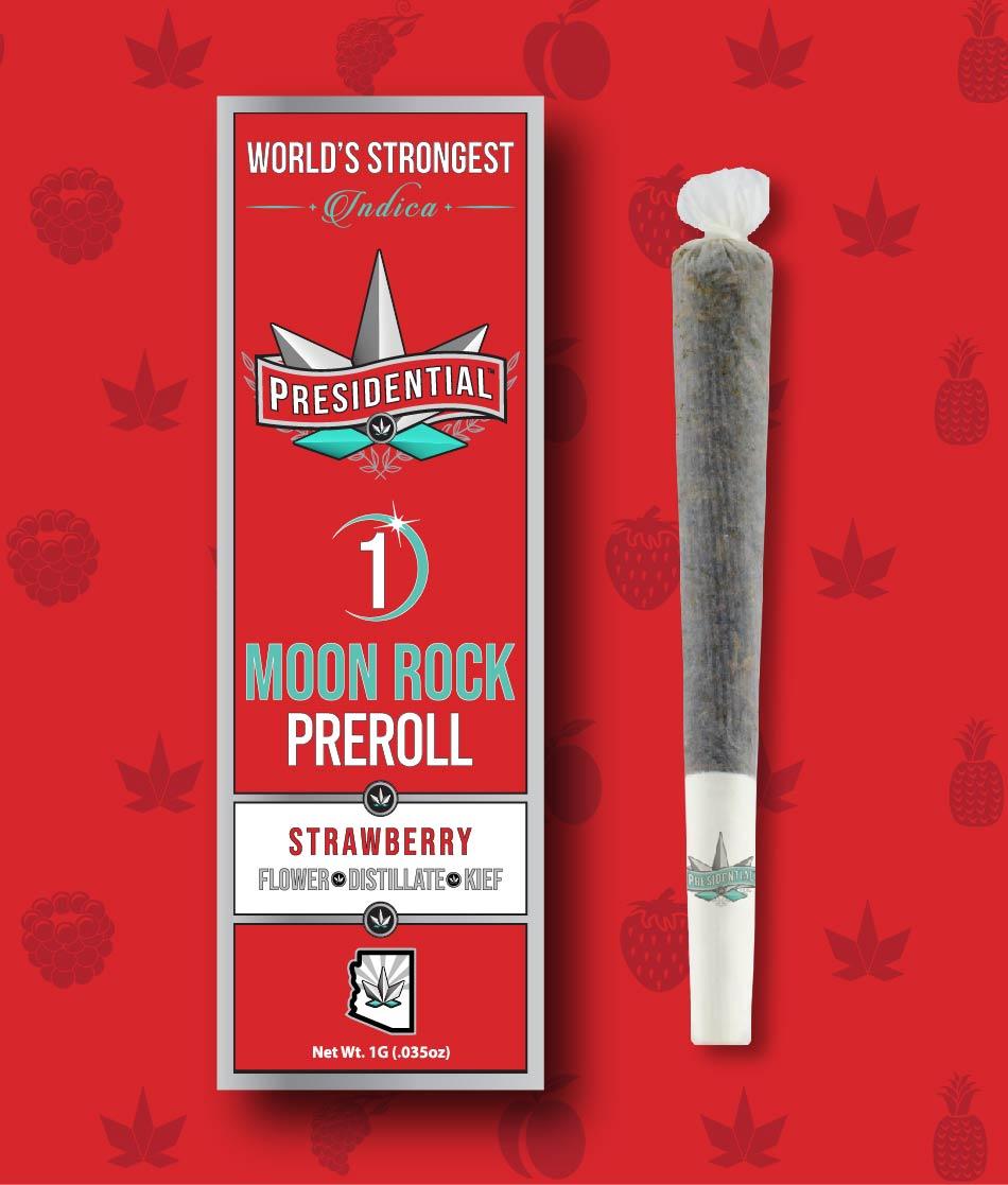 Photograph of product: Presidential Infused Preroll Oui'd Strawberry