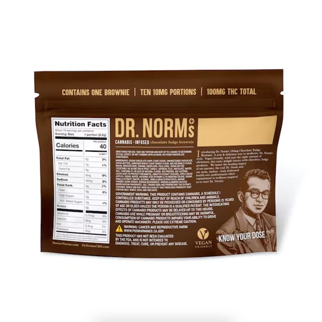 Photograph of product: Dr. Norms- Chocolate Fudge Brownie - 