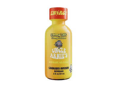 Photograph of product: SUNRISE ORANGE 2OZ 100MG SHOT WITH CAFFEINE