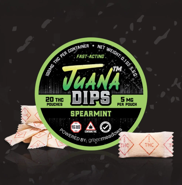 Photograph of product: Juana Dips | Spearmint | 20pk | 100mg