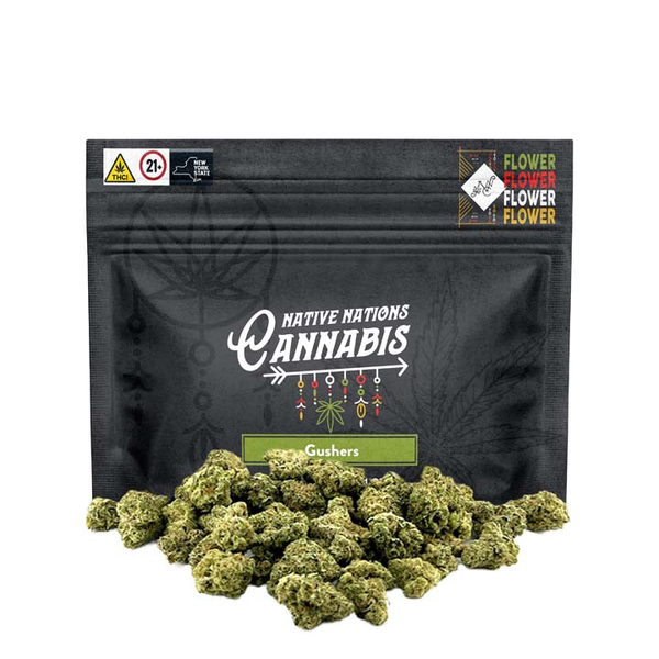Photograph of product: Native Nations Oui'd | Flower | Gushers | 28g