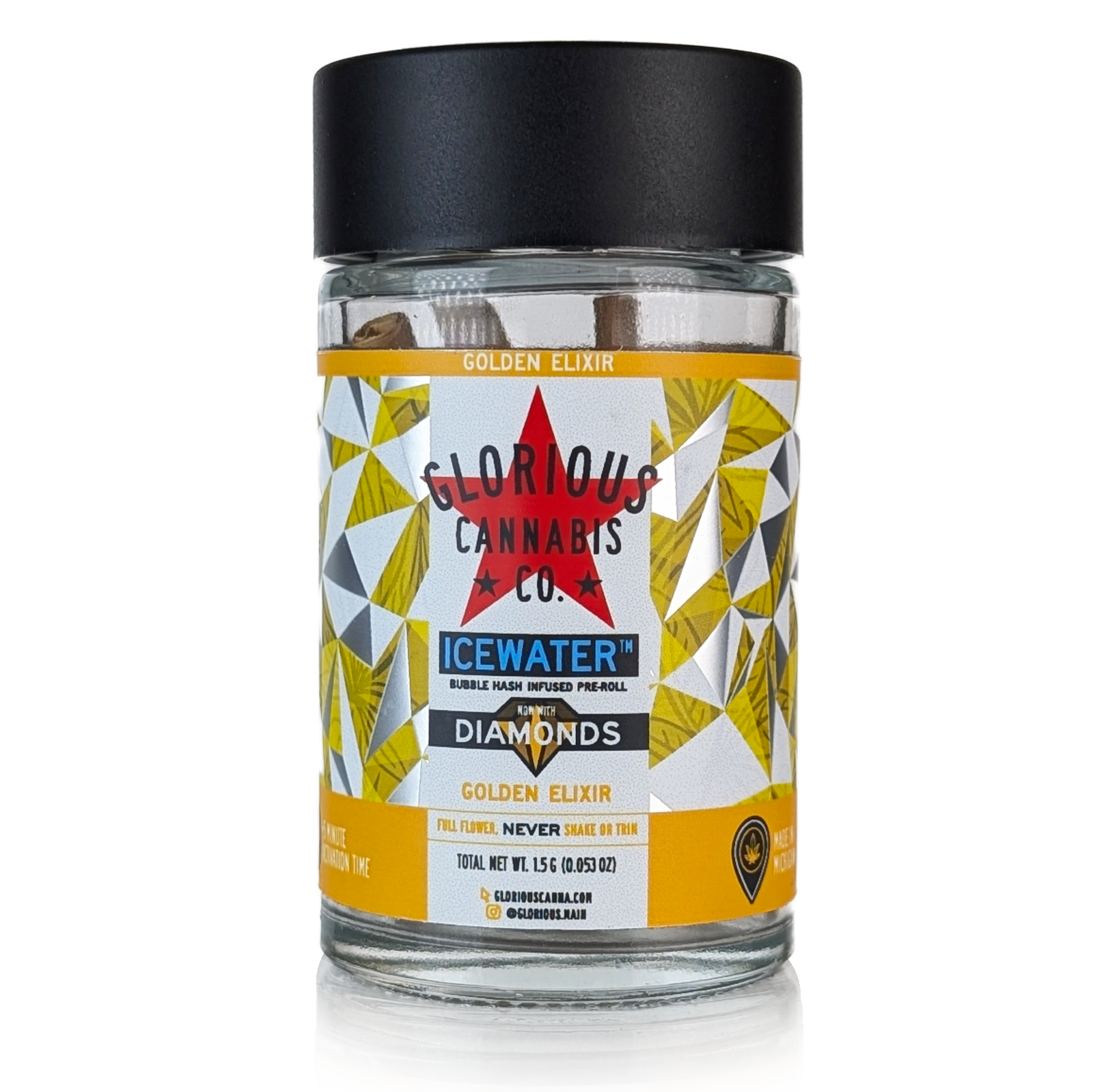 Photograph of product: GOLDEN ELIXIR - (0.5GX3) ICE WATER au chocolat & DIAMONDS INFUSED 3PK