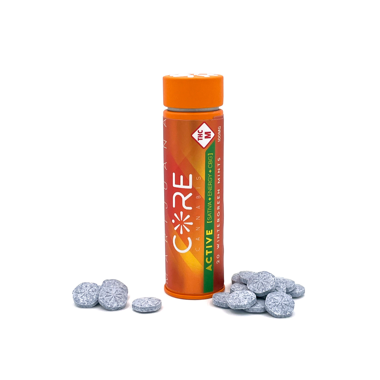 Photograph of product: Active Wintergreen Mints (80mg)
