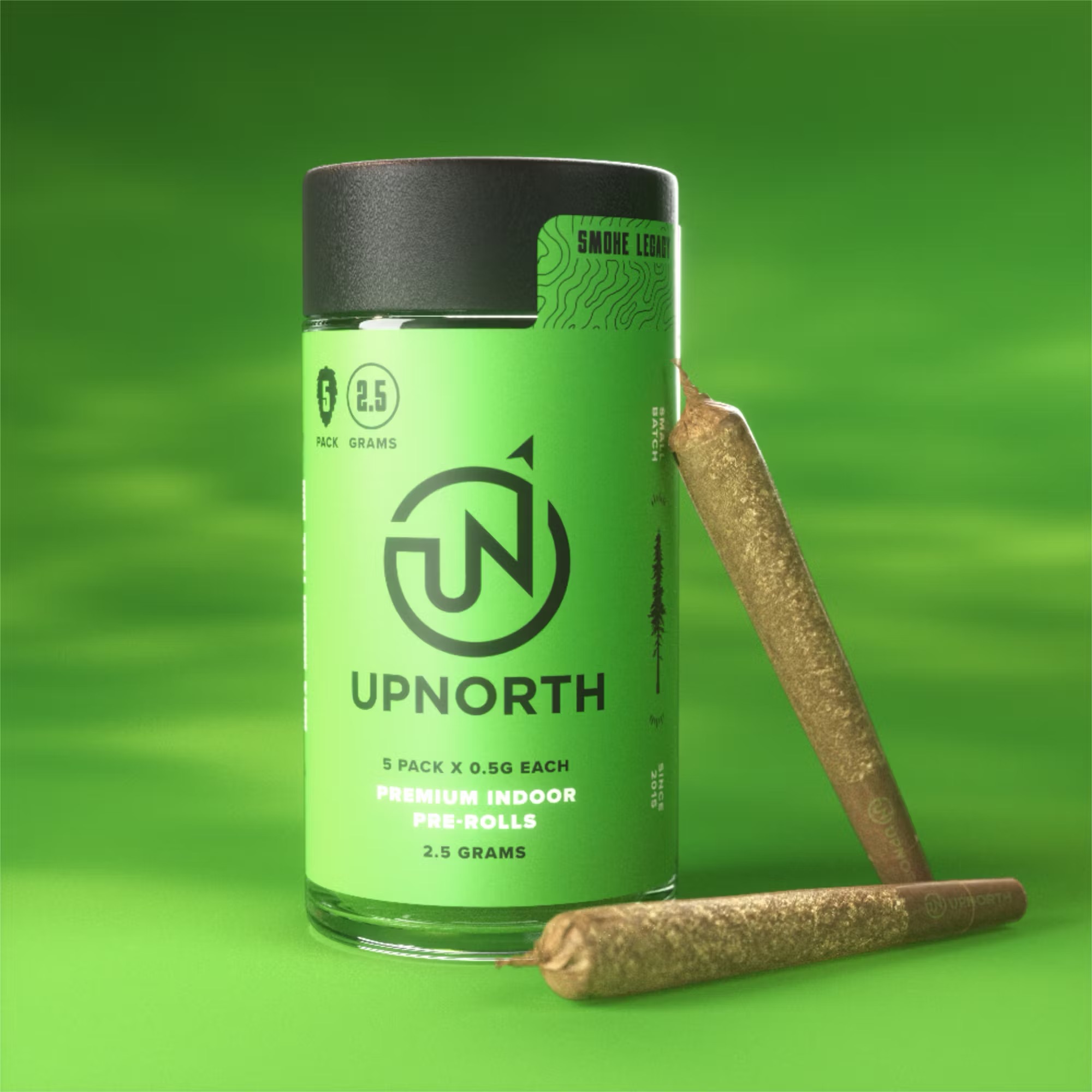Photograph of product: UpNorth Humboldt | Nug Roll Pre-Roll Pack | Blue Dream | 5pk 2.5g