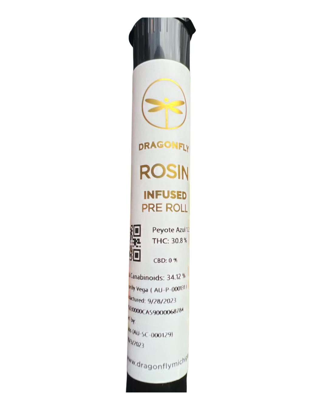 Photograph of product: Dragonfly | Peyote Azul | au chocolat Rosin Infused Preroll